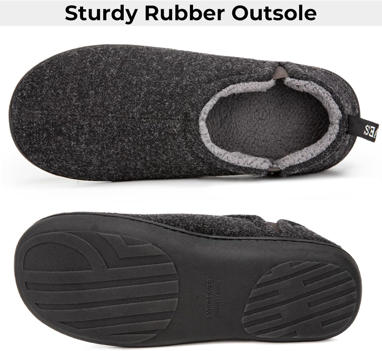 Warm Winter Slippers for Men - Noah-Brown-7.0-8.0-Nora Luxe