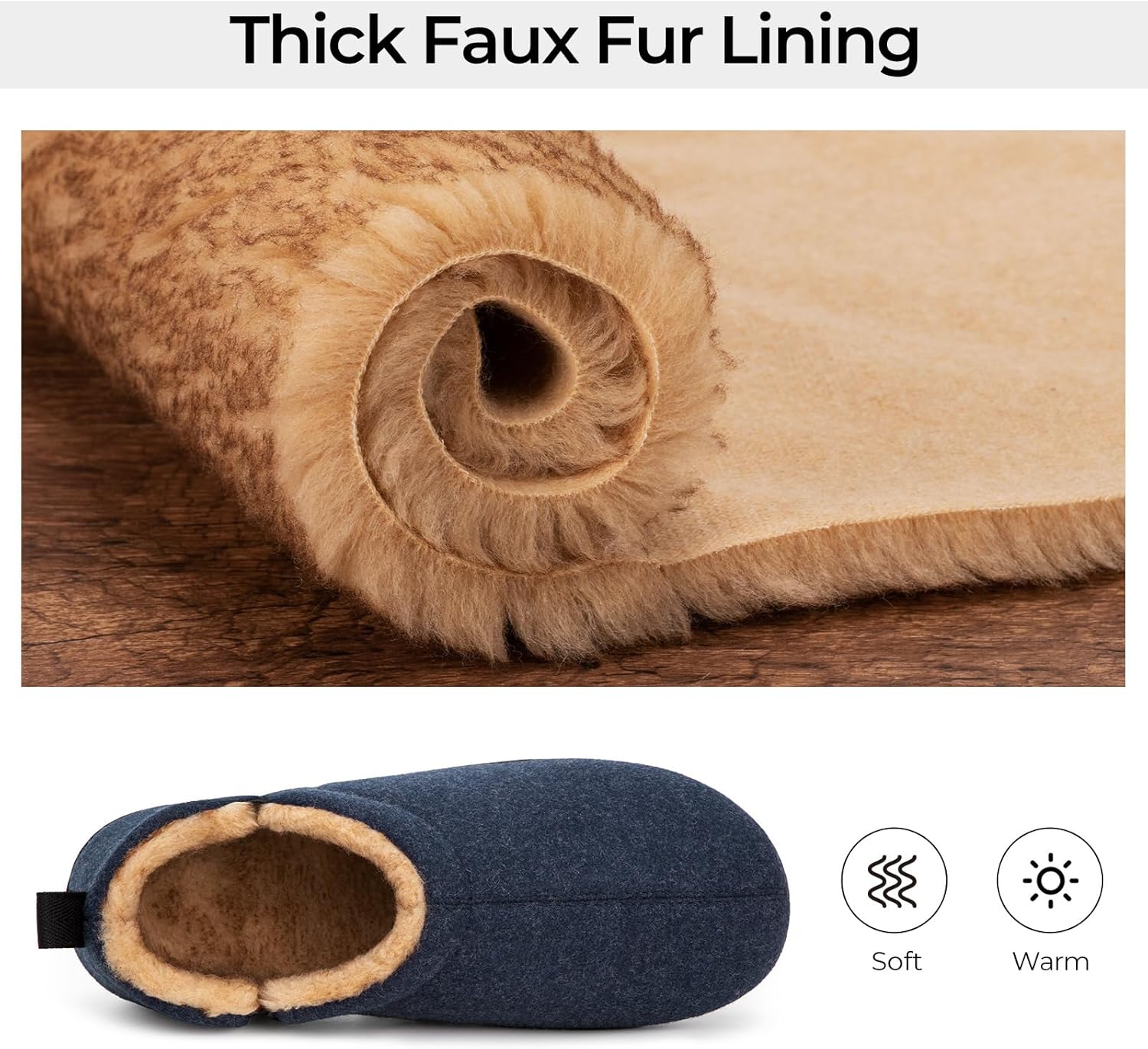 Warm Winter Slippers for Men - Noah-Brown-7.0-8.0-Nora Luxe