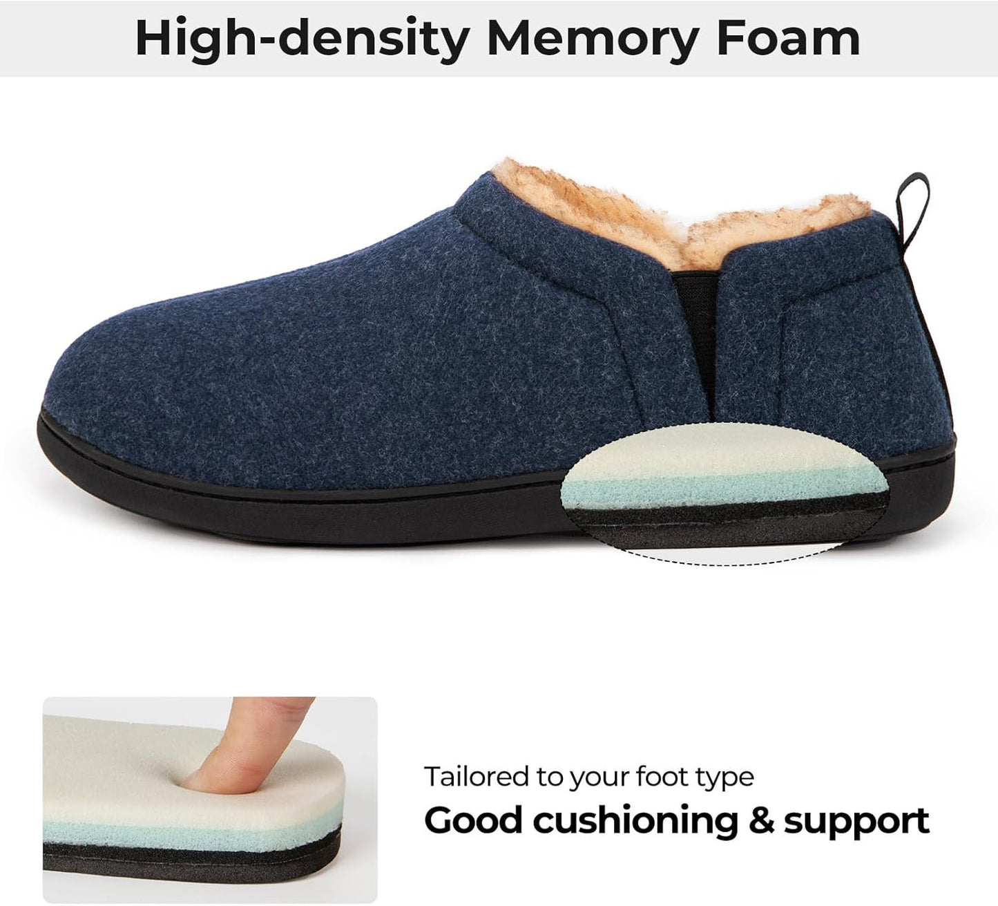 Warm Winter Slippers for Men - Noah-Brown-7.0-8.0-Nora Luxe