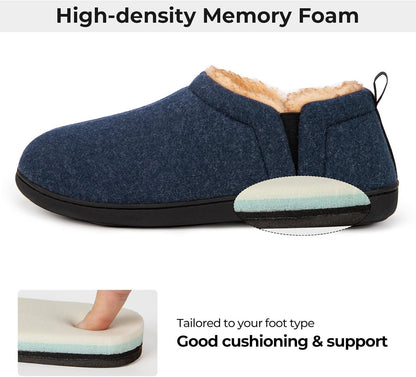 Warm Winter Slippers for Men - Noah-Brown-7.0-8.0-Nora Luxe