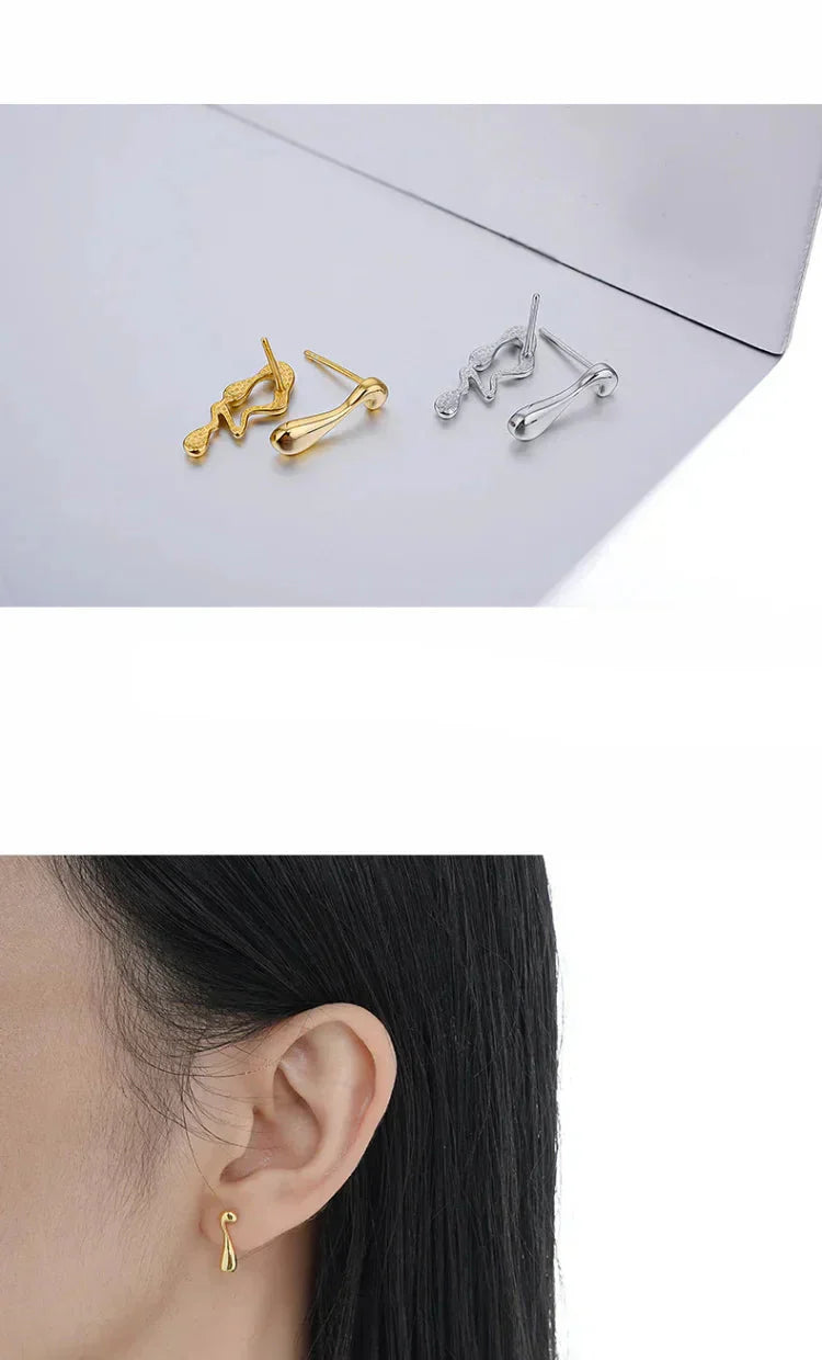 Water Droplet Earrings - Livia-Silver-Nora Luxe