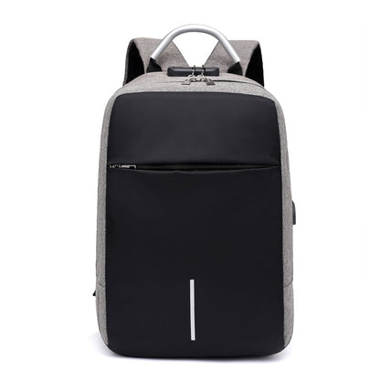 Secure Water-Repellent Backpack with USB Charger