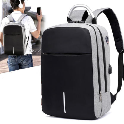 Secure Water-Repellent Backpack with USB Charger - Pexav