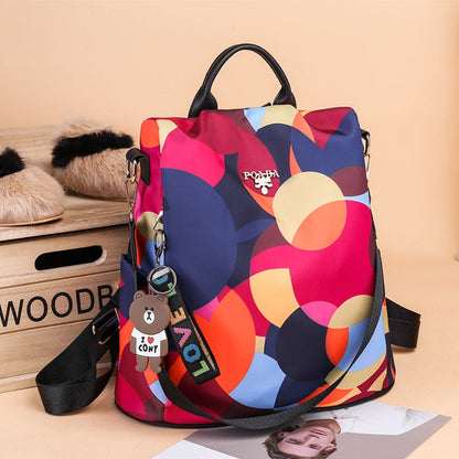 Secure Water Repellent Ladies Daypack with Organizer Pockets
