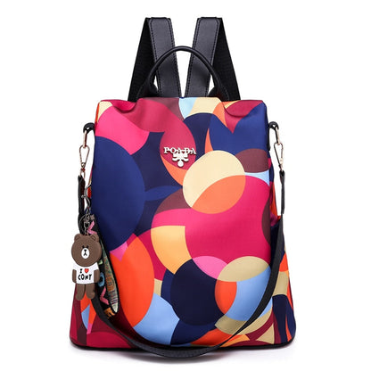 Secure Water Repellent Ladies Daypack with Organizer Pockets