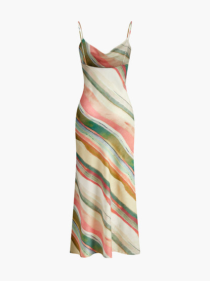 Colorful Horizontal Tank Dress