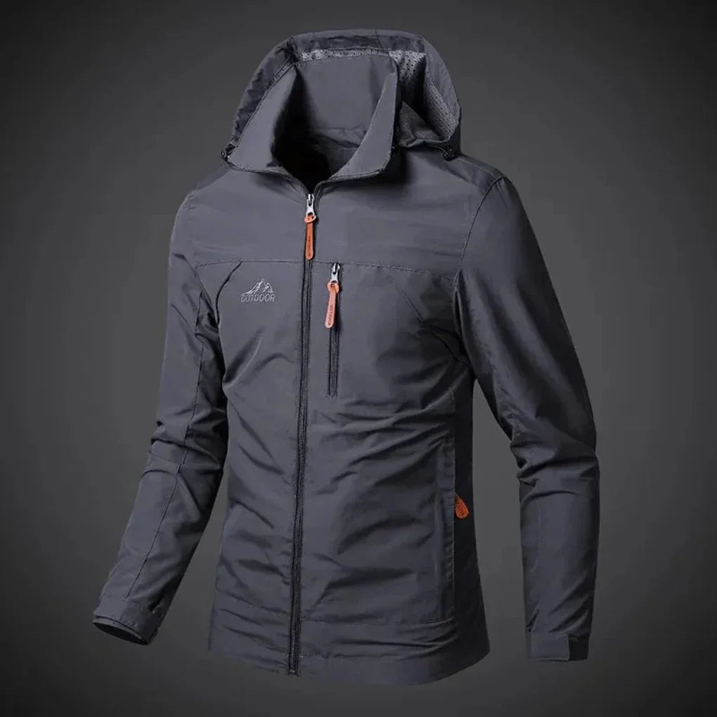 Breathable Men's Windbreaker Rain Jacket