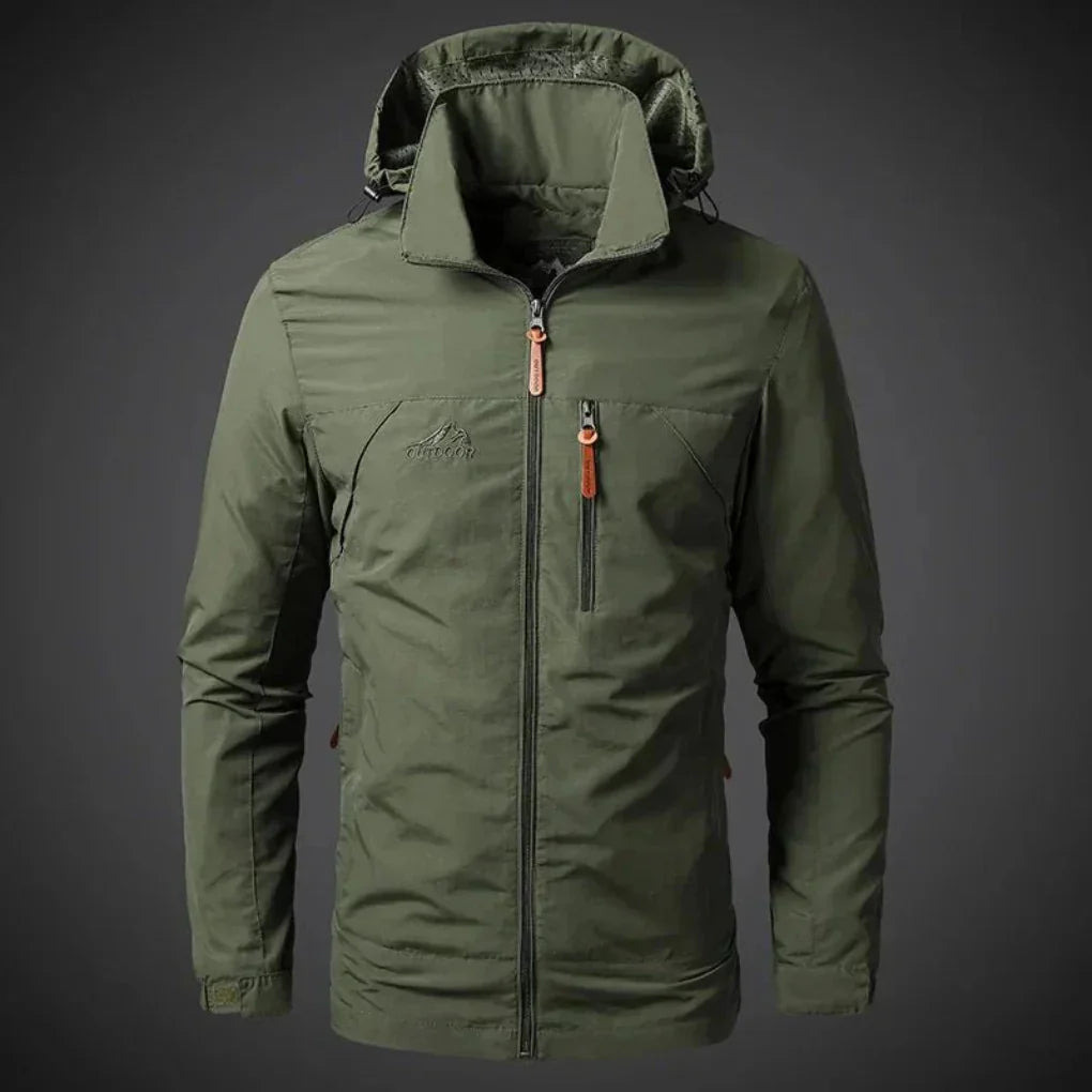 Breathable Men's Rain Windbreaker Jacket - Olytrend