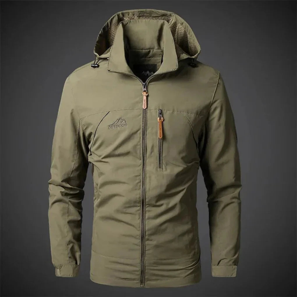 Breathable Men's Windbreaker Rain Jacket