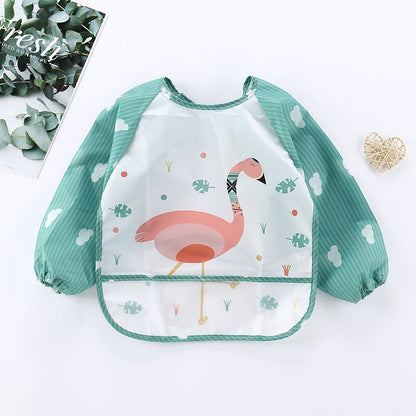 Durable Kids Full Cover Bib with Long Sleeves - Pexav