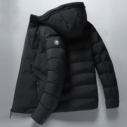 Waterproof Comfortable Men's Winter Jacket - Finn-Black-M-Nora Luxe