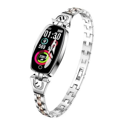 Waterproof Fitness Wristband - FitStyle-Silver-Nora Luxe