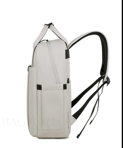 Waterproof Laptop Backpack – Nexor-Beige-The Livary