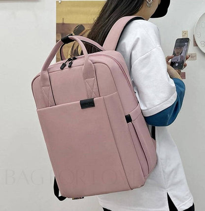 Waterproof Laptop Backpack – Nexor-Coral pink-The Livary