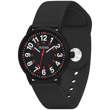 Waterproof Nurses Watch - Denny-Black-Nora Luxe