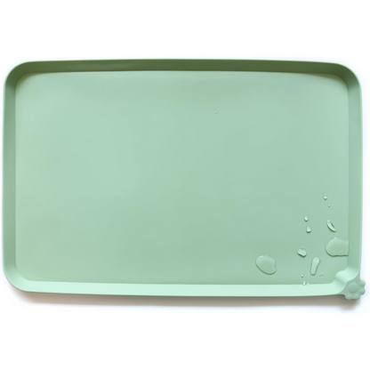 Waterproof Pet Feeding Mat - Protect Your Floors Now!-Green-18.89 x 11.81 inches-Nora Luxe