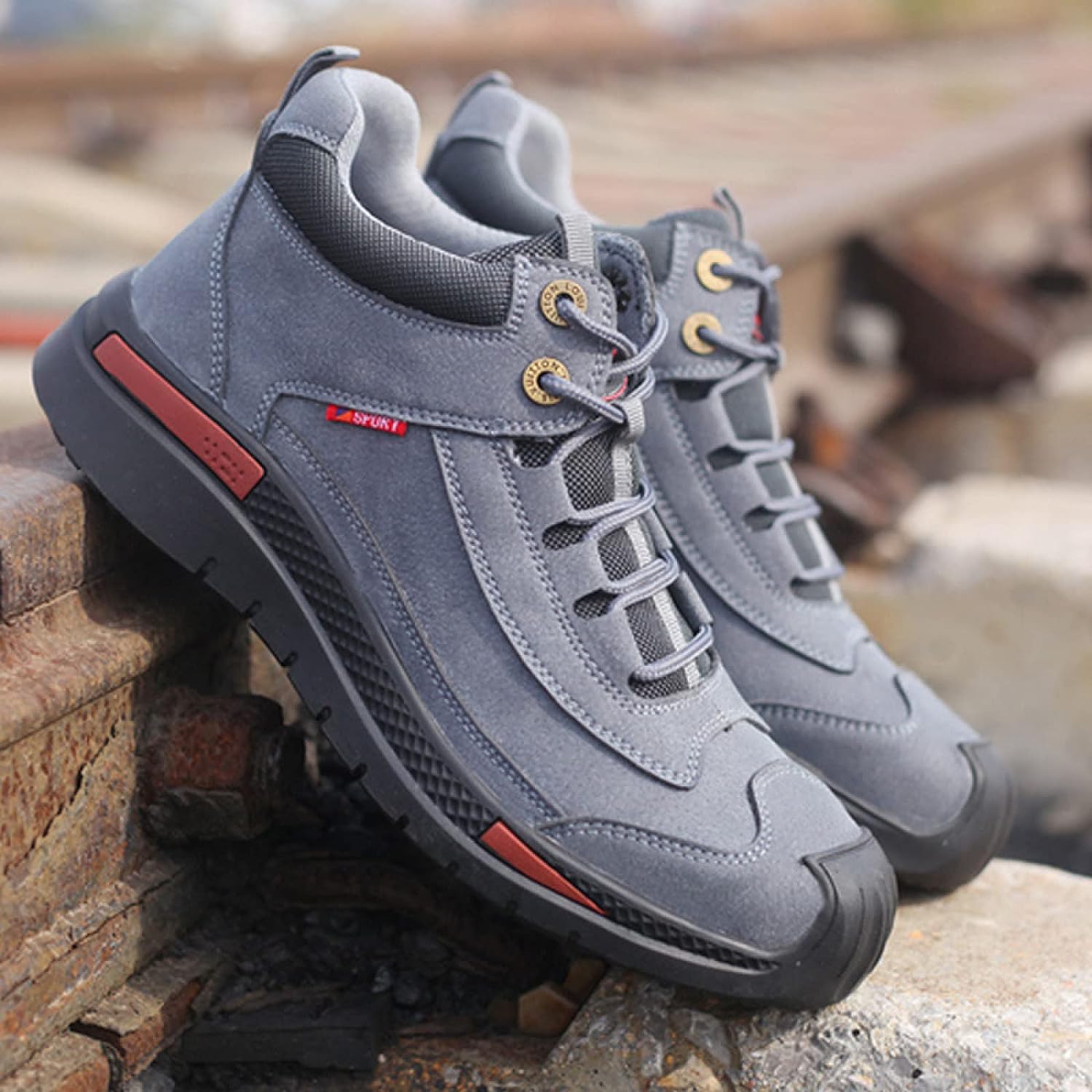 Waterproof Safety Shoes - Marco-Blue-gray-6-Nora Luxe