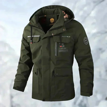 Waterproof Titanium Jacket - Aiden-Green-XS-Nora Luxe