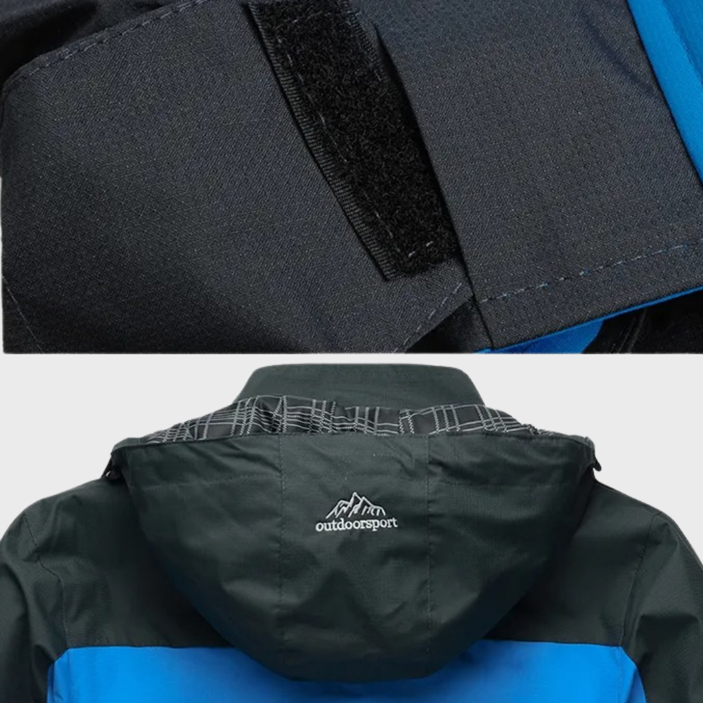 Waterproof Windbreaker for Men - Zephyr-Blue-L-Nora Luxe