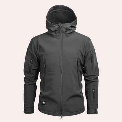 Weather-resistant Outdoor Jacket for Men - Orson-Gray-S-Nora Luxe