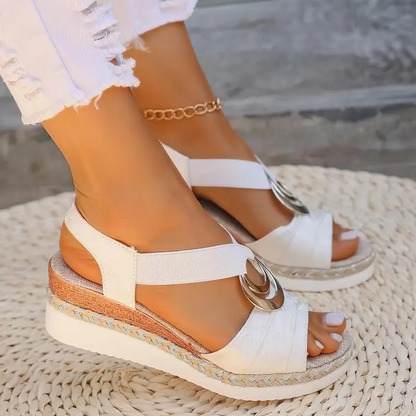 Comfortable High Heel Wedge Sandals for Women