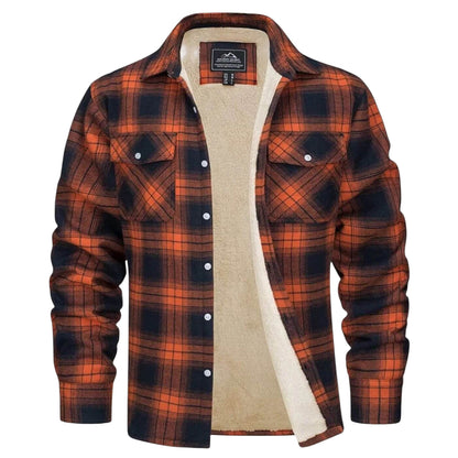 Classic Plaid Insulated Coat - Olytrend