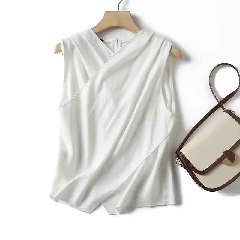 Lightweight Breathable Summer Linen Blouse for Women - Pexav