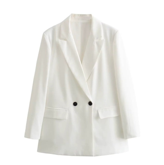 Classic Fit Women's Blazer with Notched Lapel