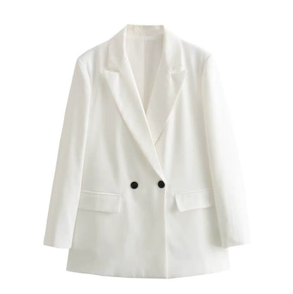 Classic Fit Women's Blazer with Notched Lapel