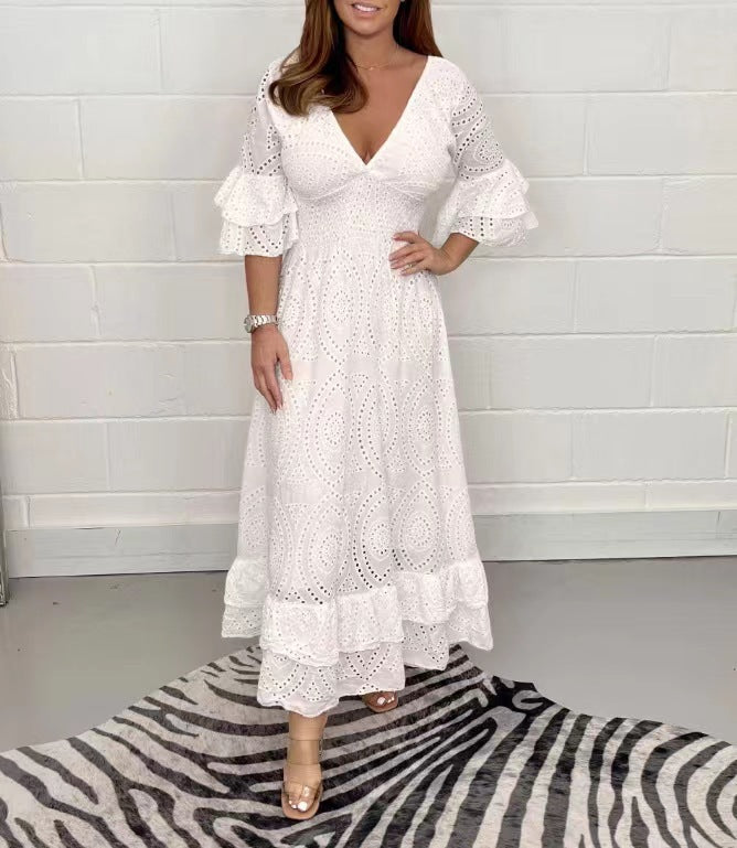 Nikki - Pretty Sundress with Low Neckline - Nocini