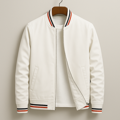 Men's Zip Up Flight Jacket with Side Pockets