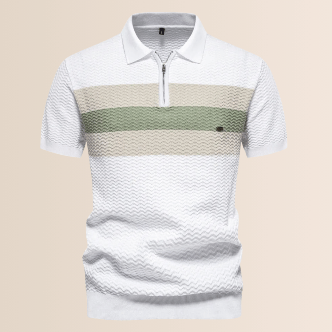 Classic Striped Men's Polo Tee