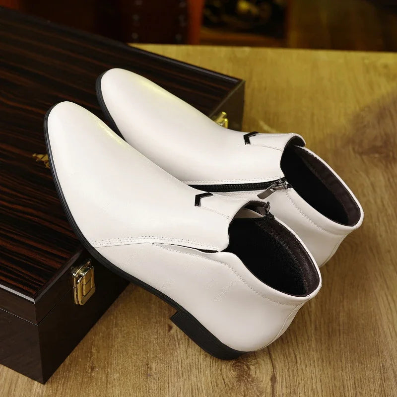 Slouchy Low Heel Ankle Boots