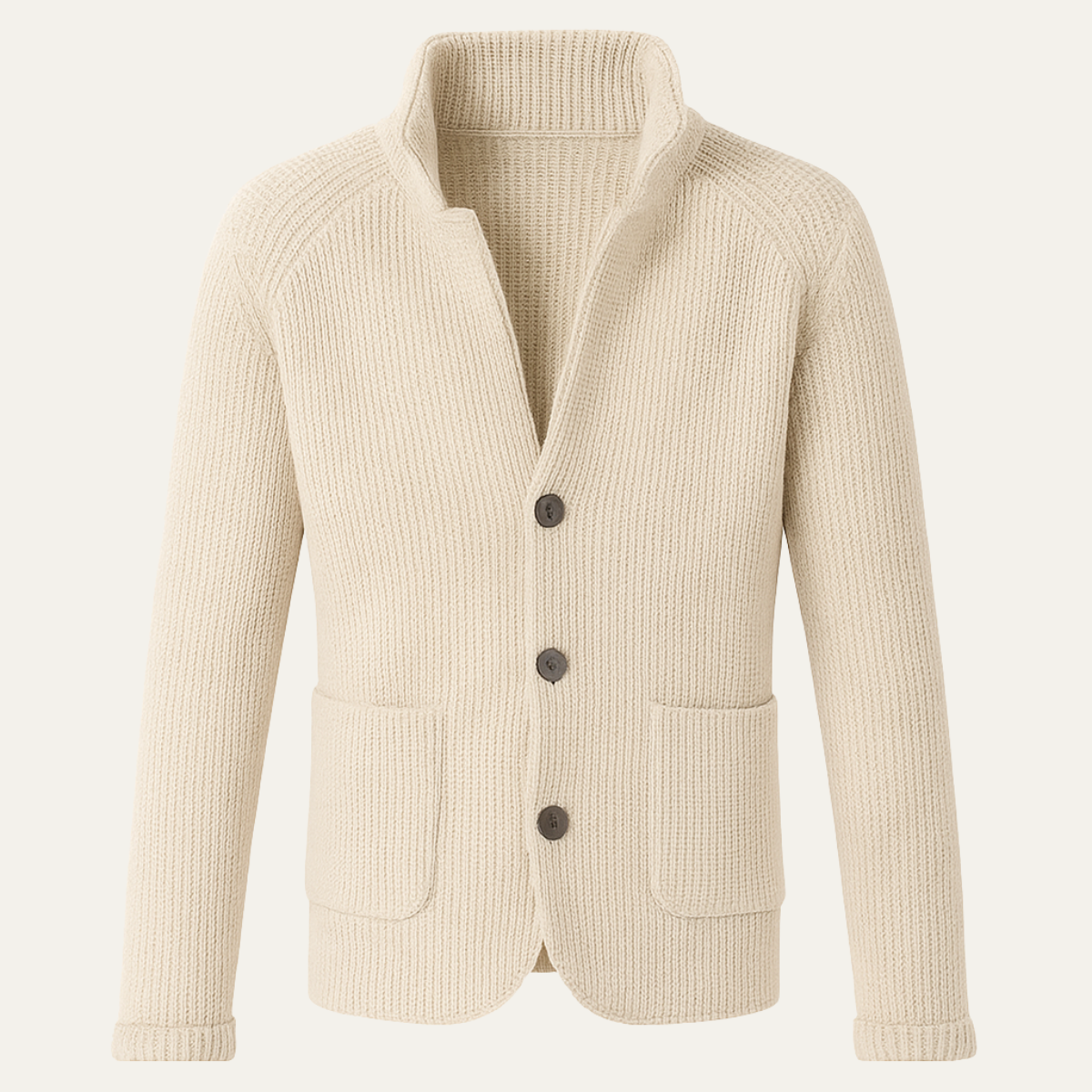 Classic Men's Knit Button Front Cardigan Sweater - Nocini