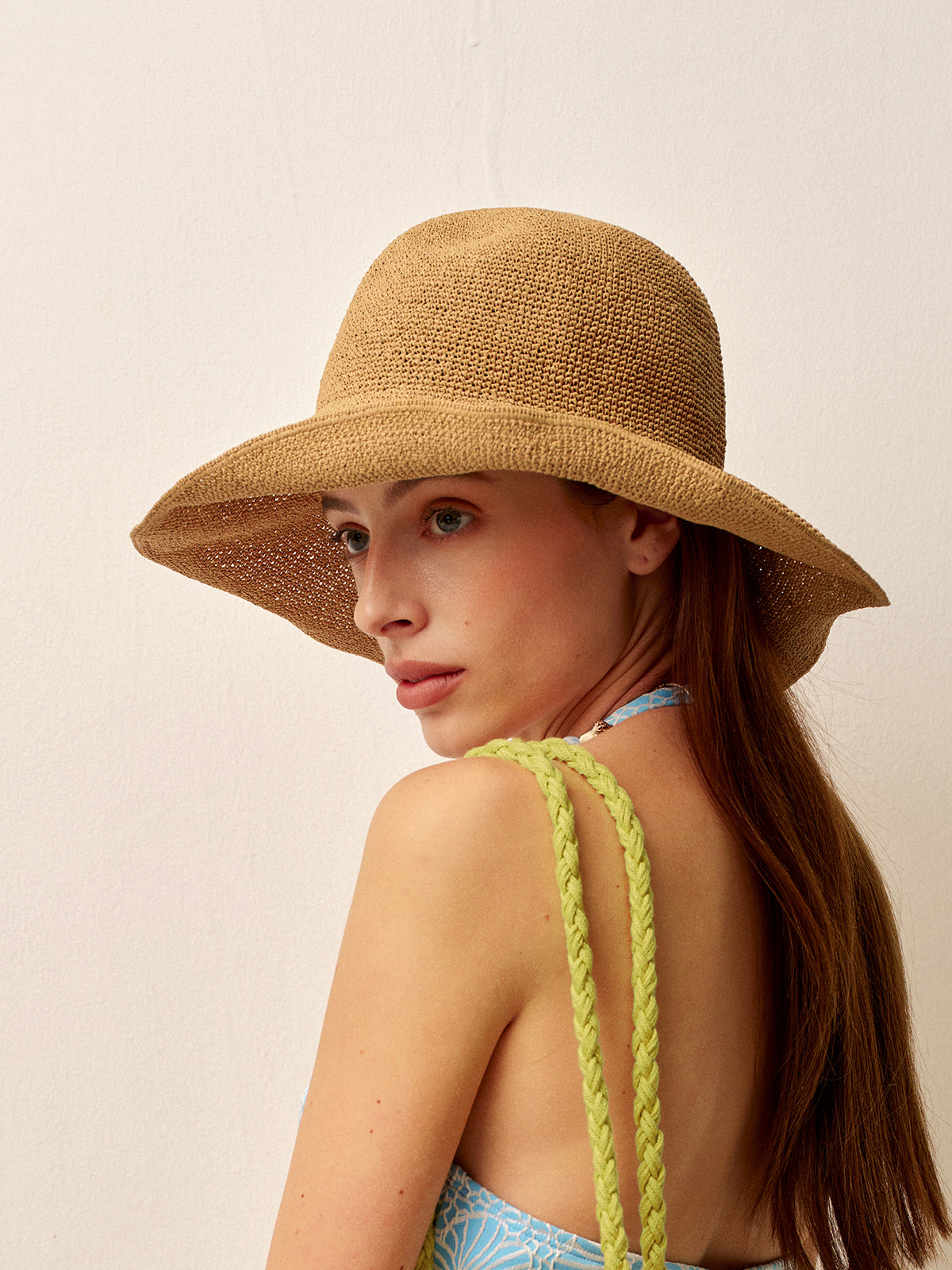 Large Rim Summer Straw Hat - Pexav