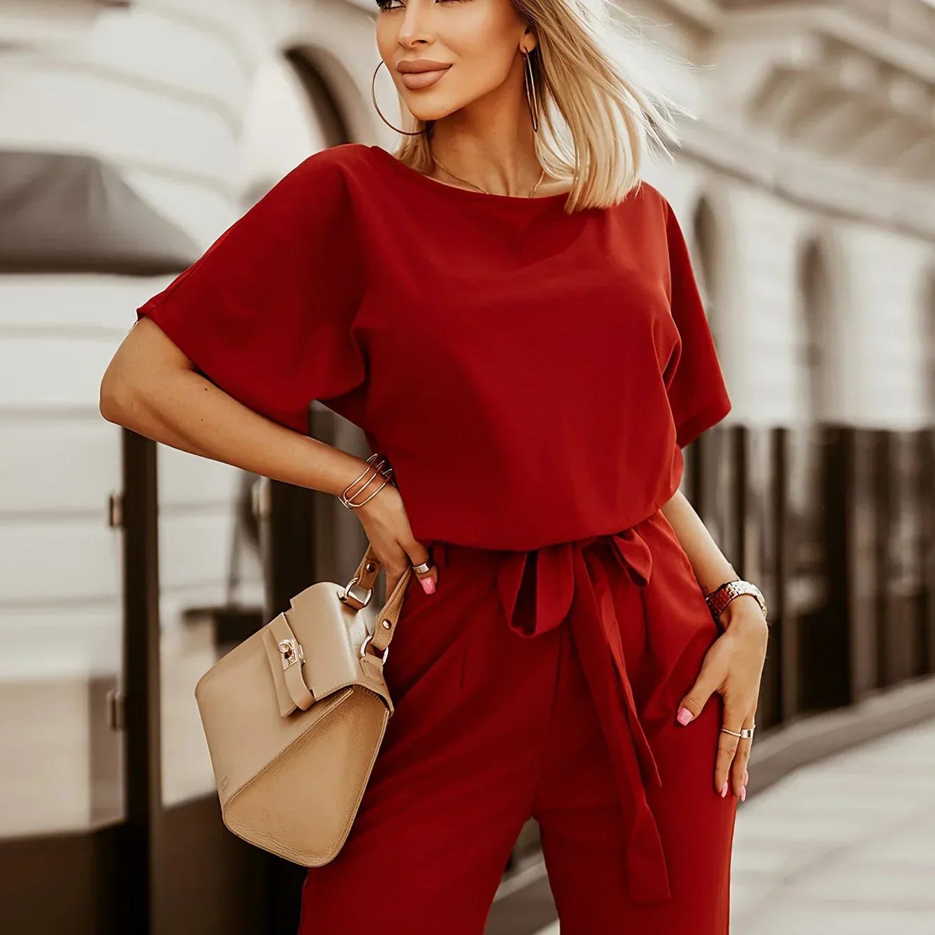 Loose Fit Jumpsuit Astrid Comfortable and Chic - Pexav