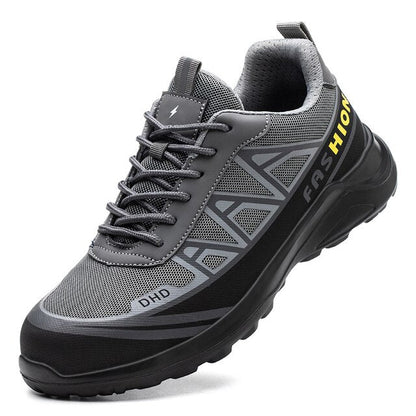 Wide Men's Safety Shoes - MaxGuard S3-Gray Black-5.5-Nora Luxe