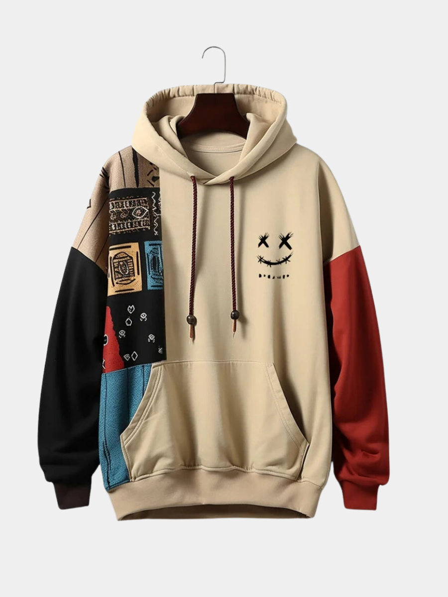 Mens Quilted Hooded Sweatshirt - Olytrend