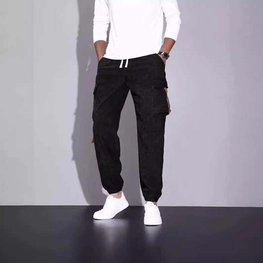 Comfortable Men's Loose Fit Cargo Joggers Pants - Olytrend