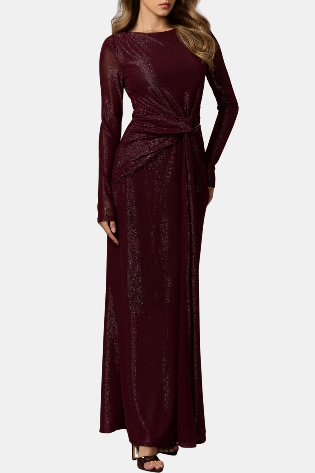 Relaxed Fit V-Neck Maxi Dress for Women - Olytrend