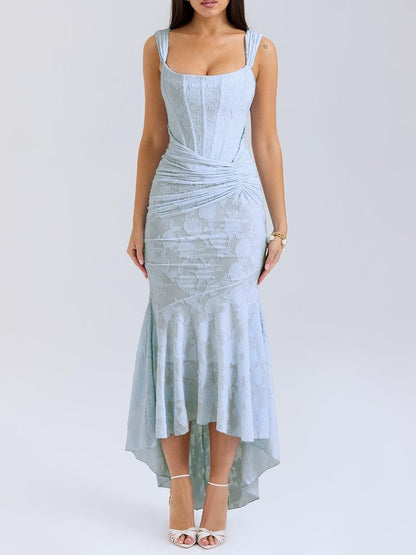 Sexy Women's Strap Midi Bodycon Dress - Olytrend
