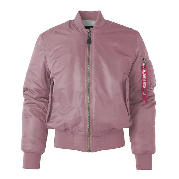 Windproof Ladies Bomber Jacket - Nova-Pink-2XS-The Livary