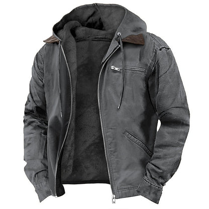 Windproof Outdoor Jacket with Warm Lining – Stormlock-Grey-2XS-The Livary