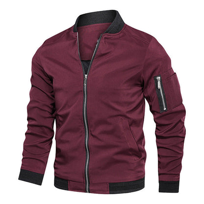 Classic Mens Bomber Jacket Comfort Fit