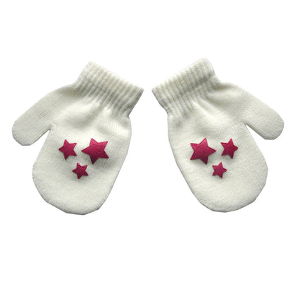 Winter Children's Mittens with Thick Plush Fleece-A Style 1-Nora Luxe