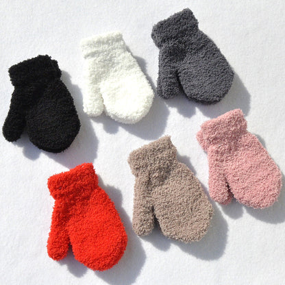 Warm Kids Gloves with Soft Fleece Lining - Pexav