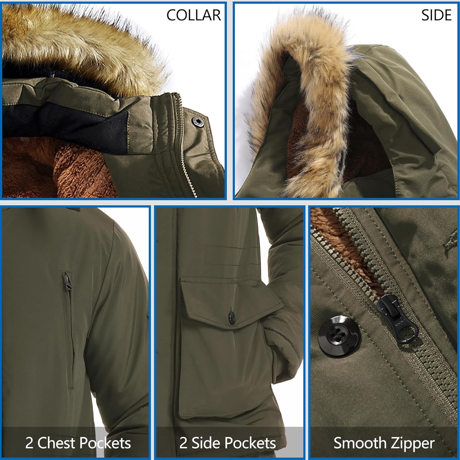 Winter coat with removable hood for men - Gabriel-Black-S-Nora Luxe