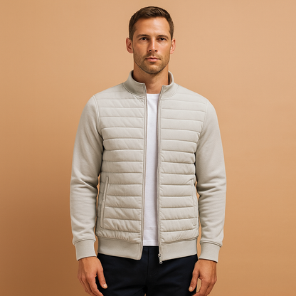 Warm Mens Parka Jacket with High Neck - Nocini