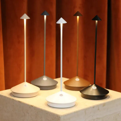 Wireless LED Table Lamp | ClarityGlow-Black-Nora Luxe