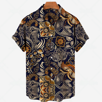 Relaxed Fit Printed Short Sleeve Casual Tee
